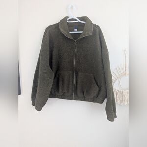 Old Navy Green Fleece Jacket